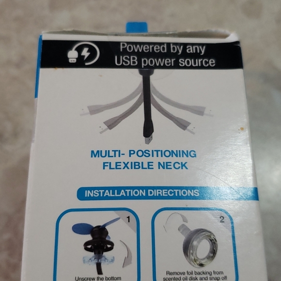 USB plug-in flex fan+air freshner - Picture 7 of 9